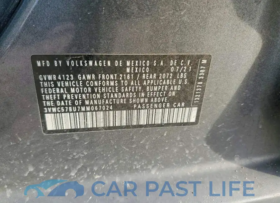 3VWC57BU7MM067024# 12