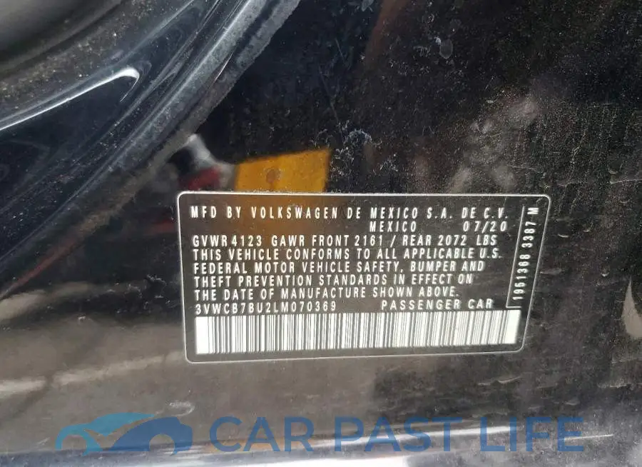 3VWCB7BU2LM070369# 12