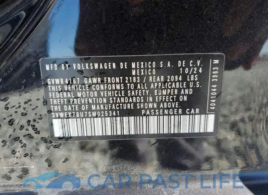 3VWEX7BU7SM025341# 13