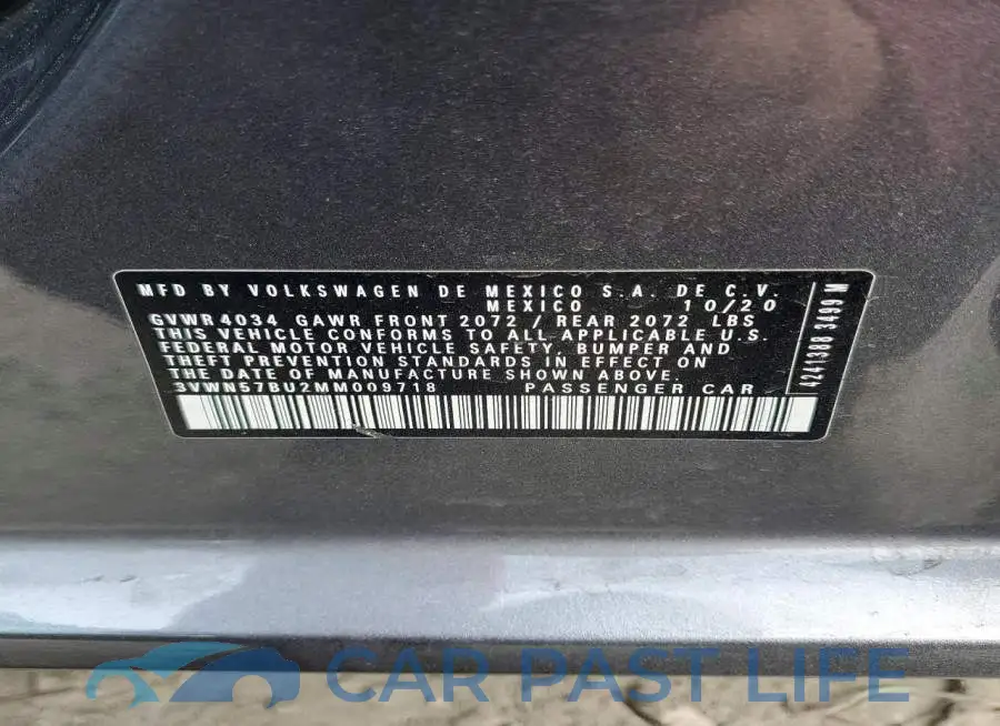 3VWN57BU2MM009718# 12
