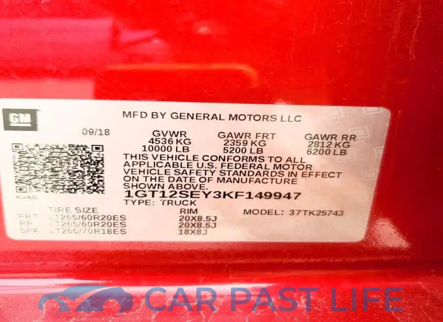 1GT12SEY3KF149947# 13
