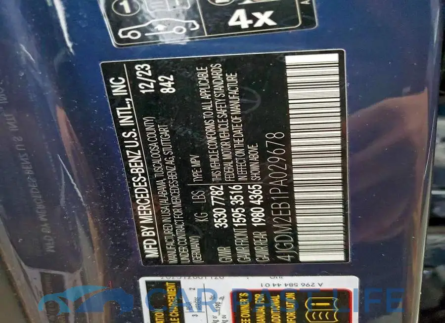 4JGDM2EB1PA029678# 13