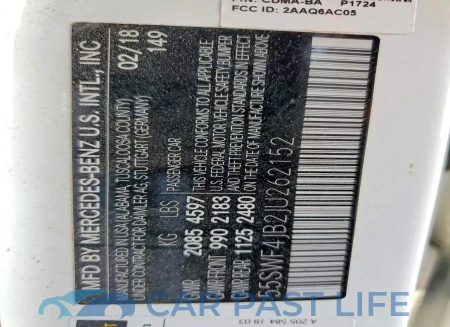 55SWF4JB2JU262152# 12