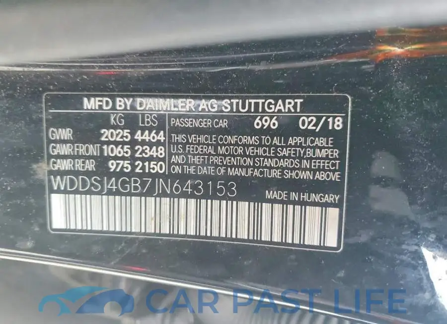 WDDSJ4GB7JN643153# 13