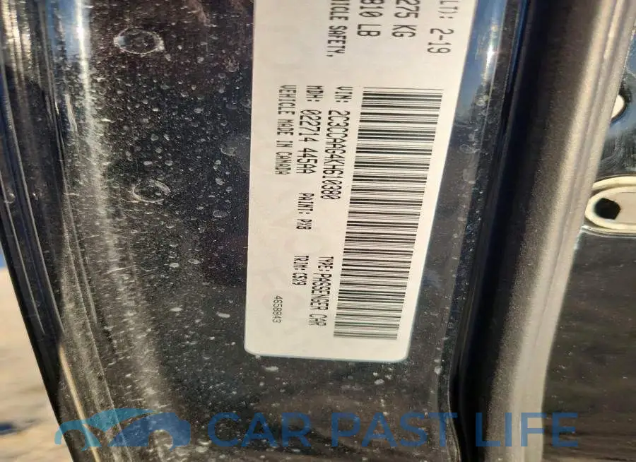 2C3CCAAG4KH610380# 12