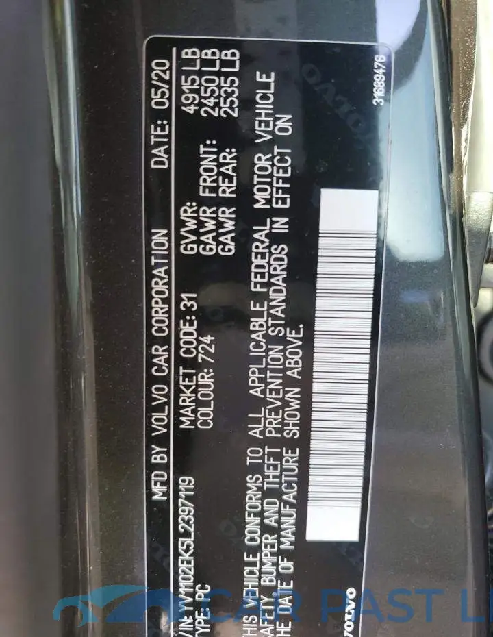 YV1102EK5L2397119# 12