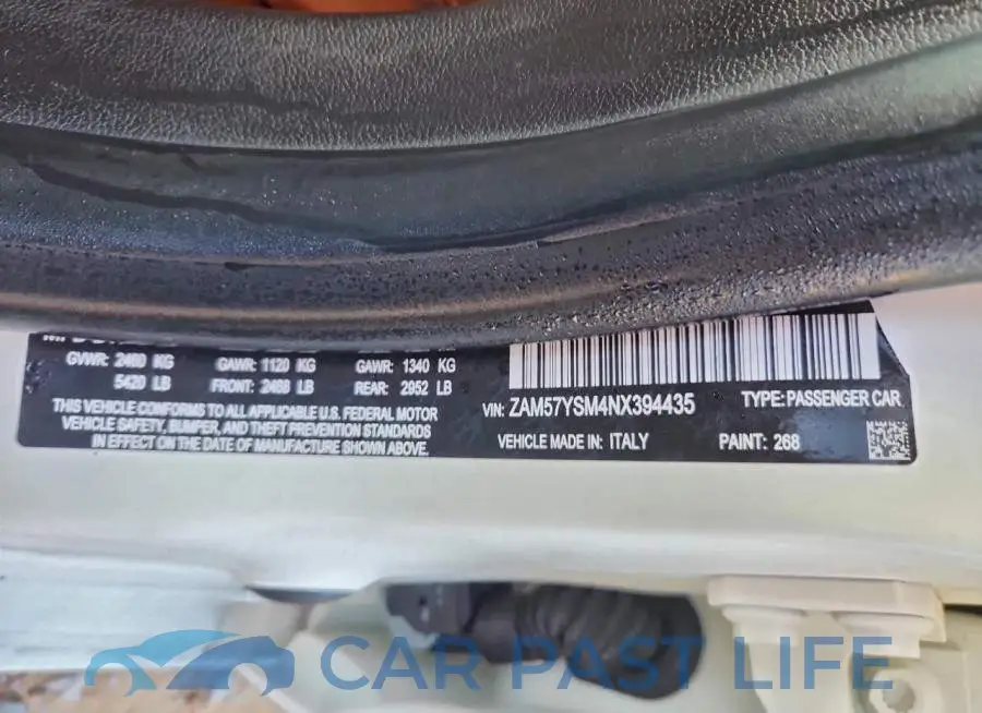 ZAM57YSM4NX394435# 12
