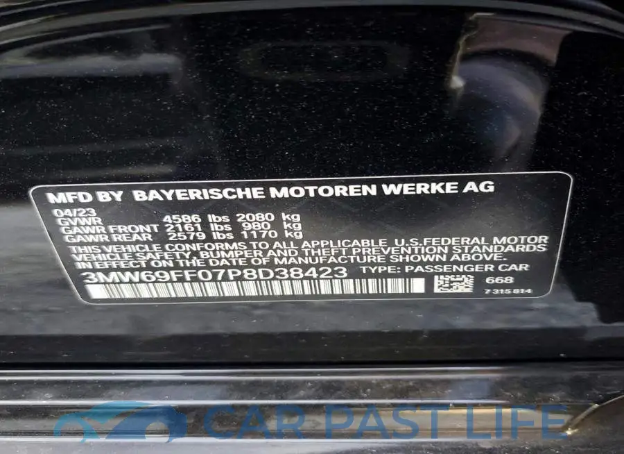 3MW69FF07P8D38423# 12