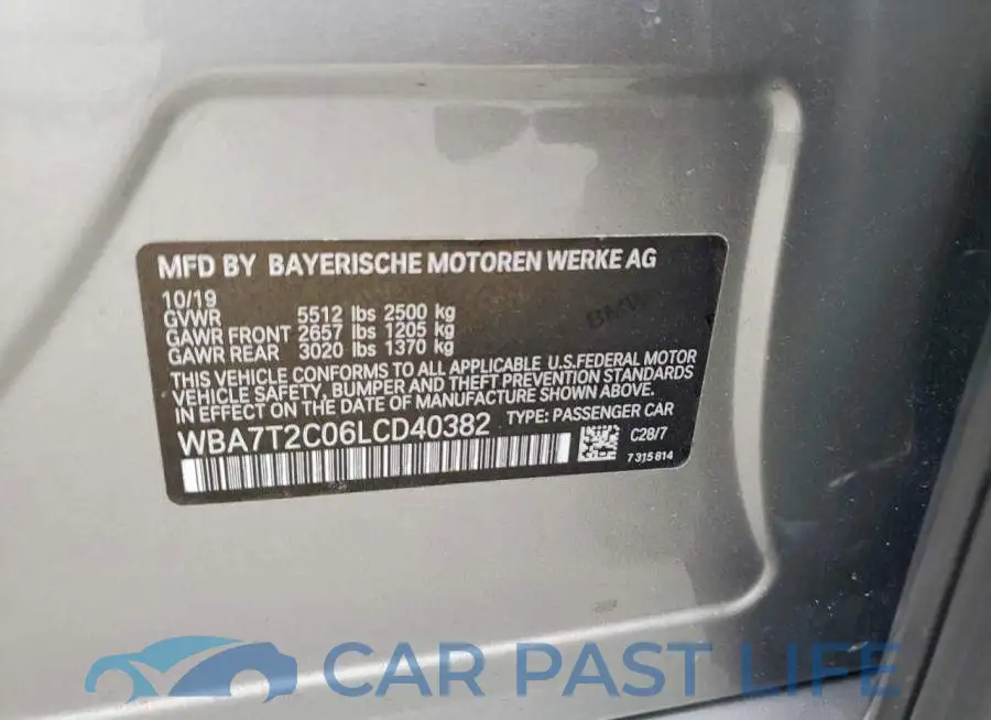 WBA7T2C06LCD40382# 13