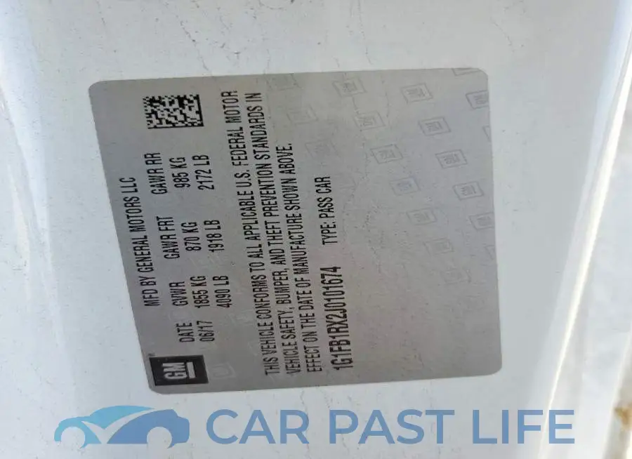 1G1FB1RX2J0101674# 12