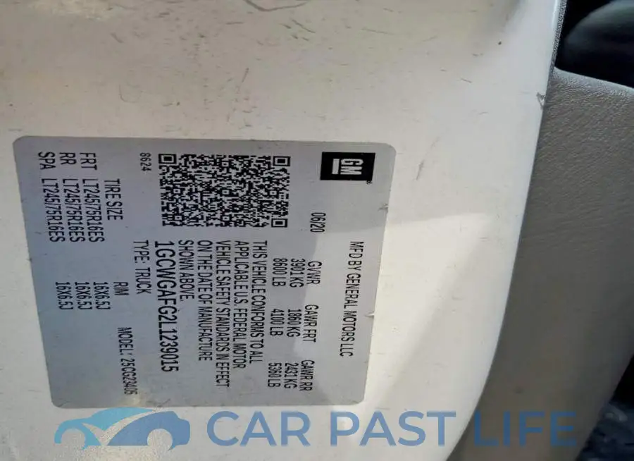 1GCWGAFG2L1239015# 13