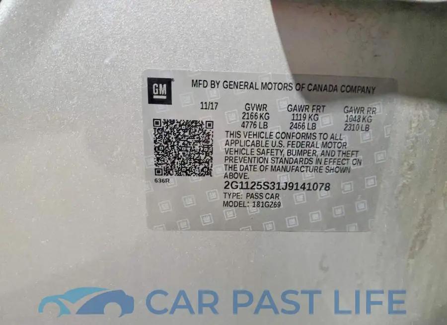2G1125S31J9141078# 12