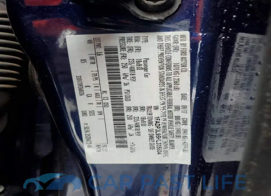 1FADP3L95HL335604# 12