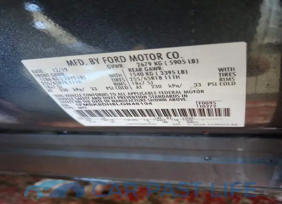1FMSK8DH8LGB48194# 12