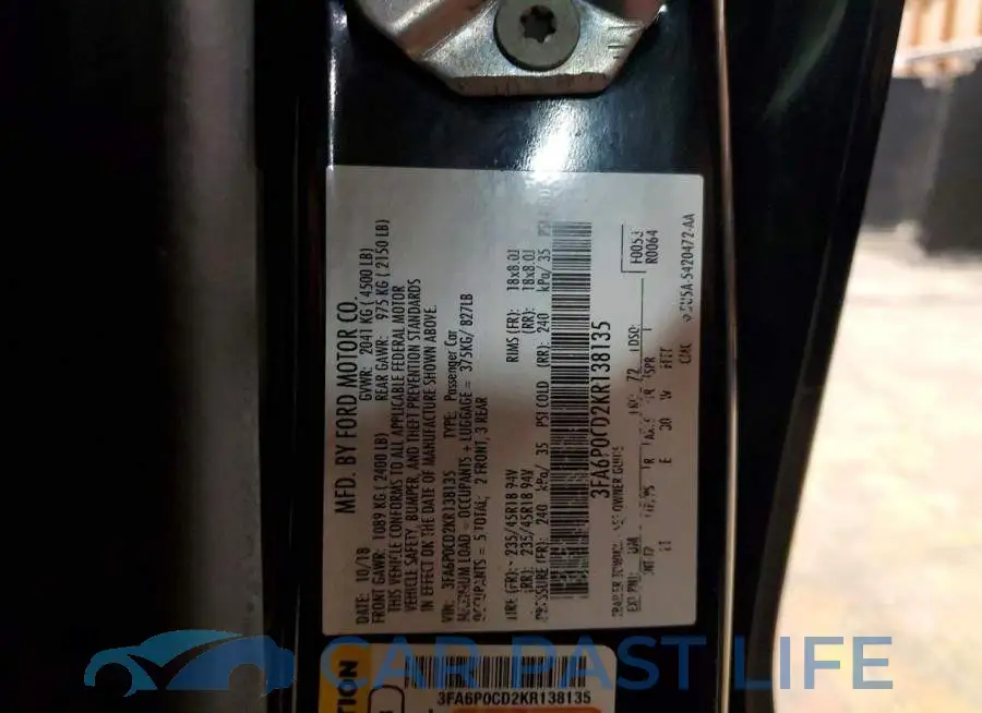 3FA6P0CD2KR138135# 12
