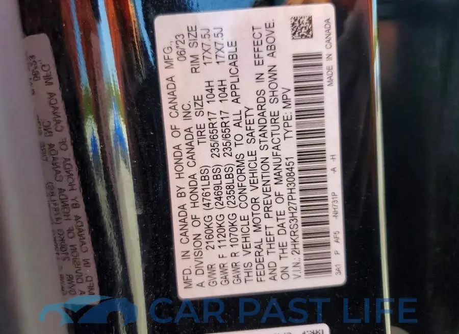 2HKRS3H27PH308451# 13