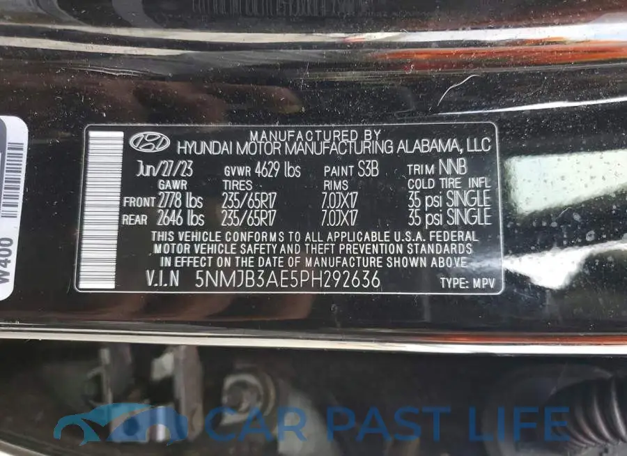 5NMJB3AE5PH292636# 14