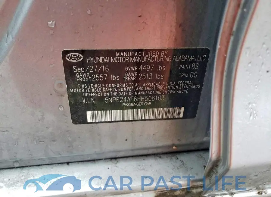 5NPE24AF6HH506103# 12