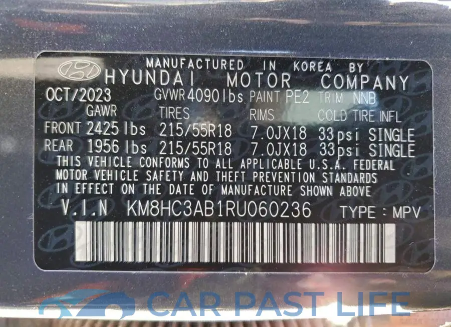 KM8HC3AB1RU060236# 13