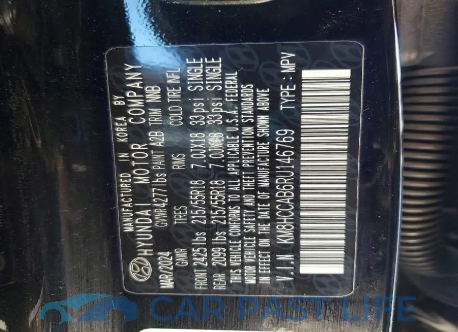 KM8HCCAB6RU146769# 14