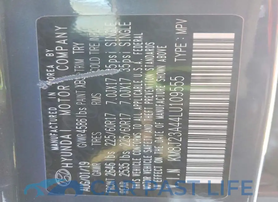 KM8J23A44LU109555# 13