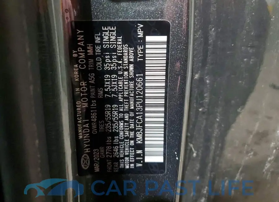 KM8JFCA13PU120661# 14