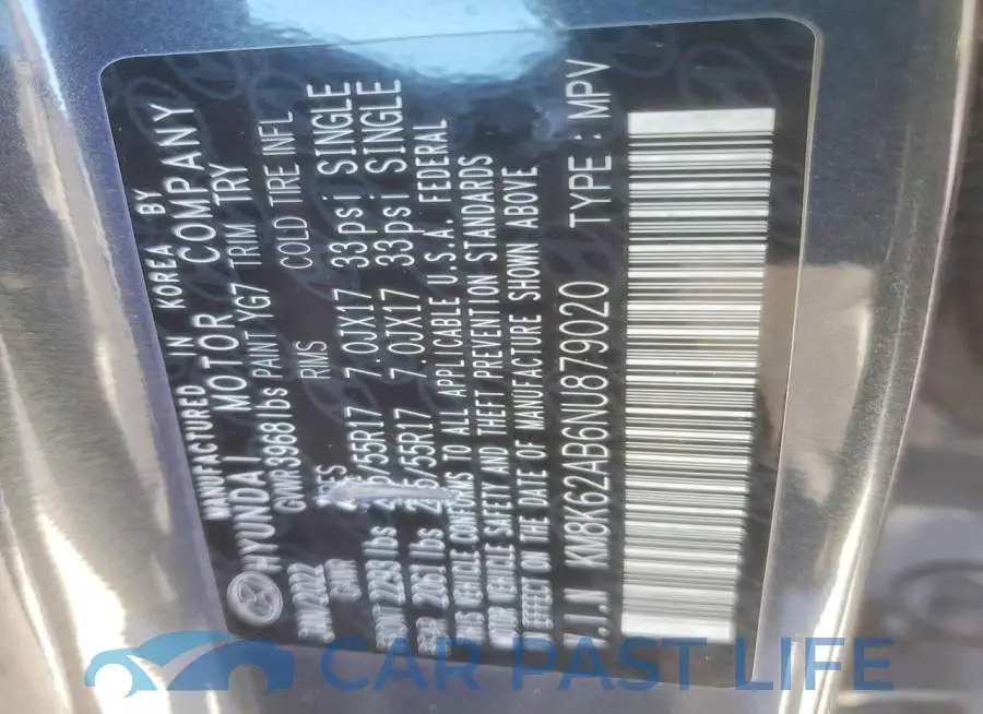 KM8K62AB6NU879020# 13