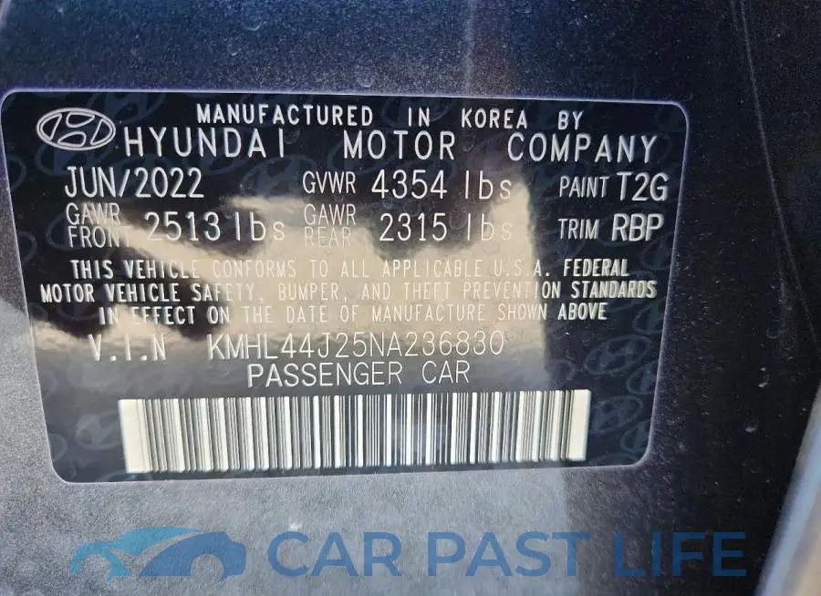 KMHL44J25NA236830# 13