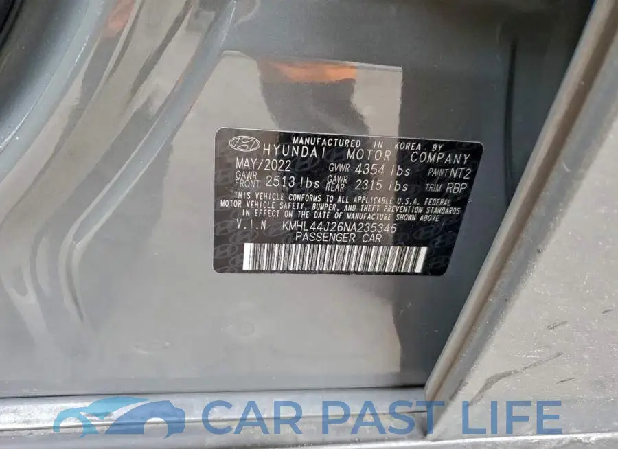 KMHL44J26NA235346# 12