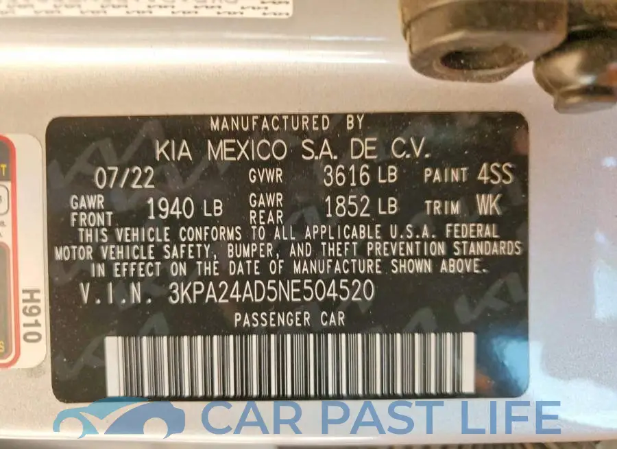 3KPA24AD5NE504520# 12