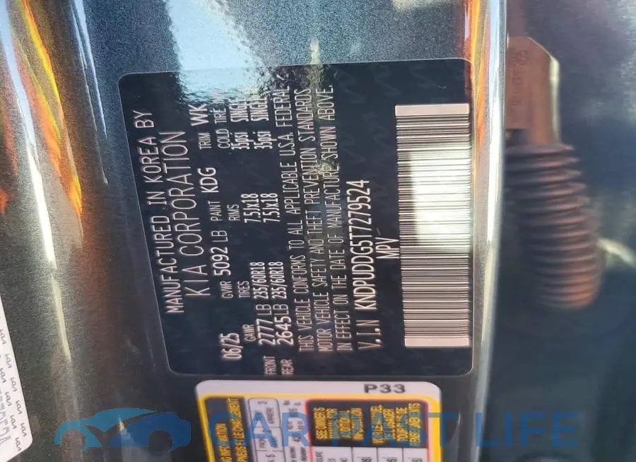 KNDPUDDG5T7279524# 13