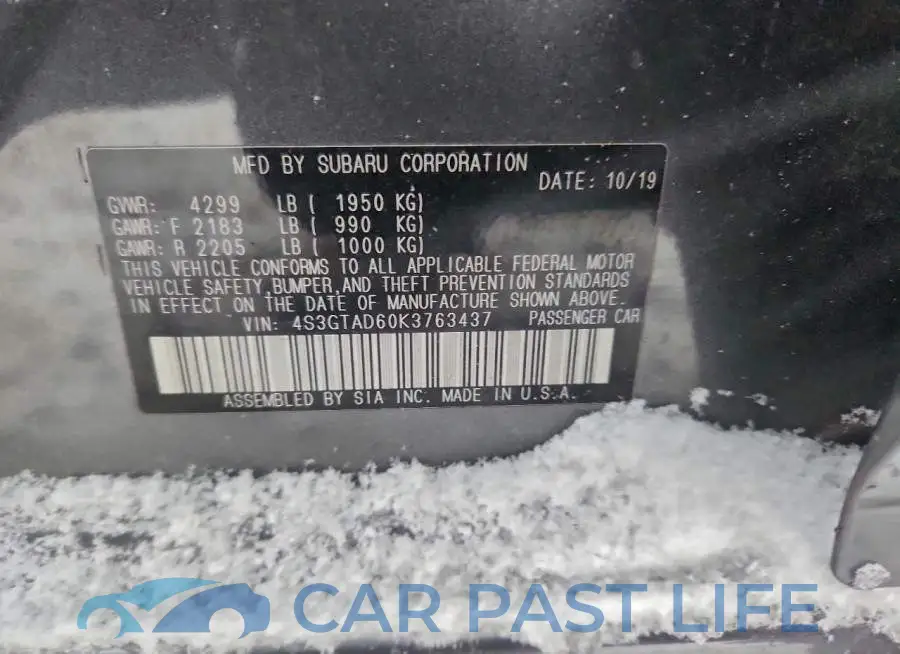 4S3GTAD60K3763437# 12