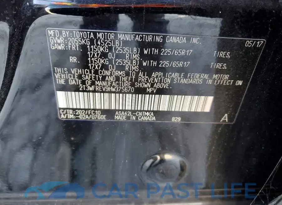2T3WFREV9HW375670# 13