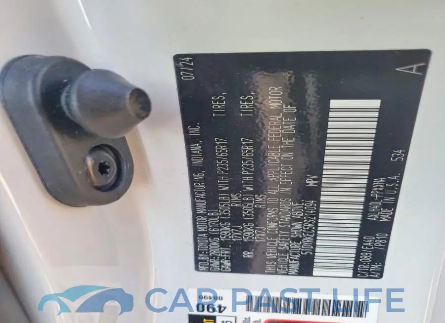 5TDYRKEC5RS214094# 14