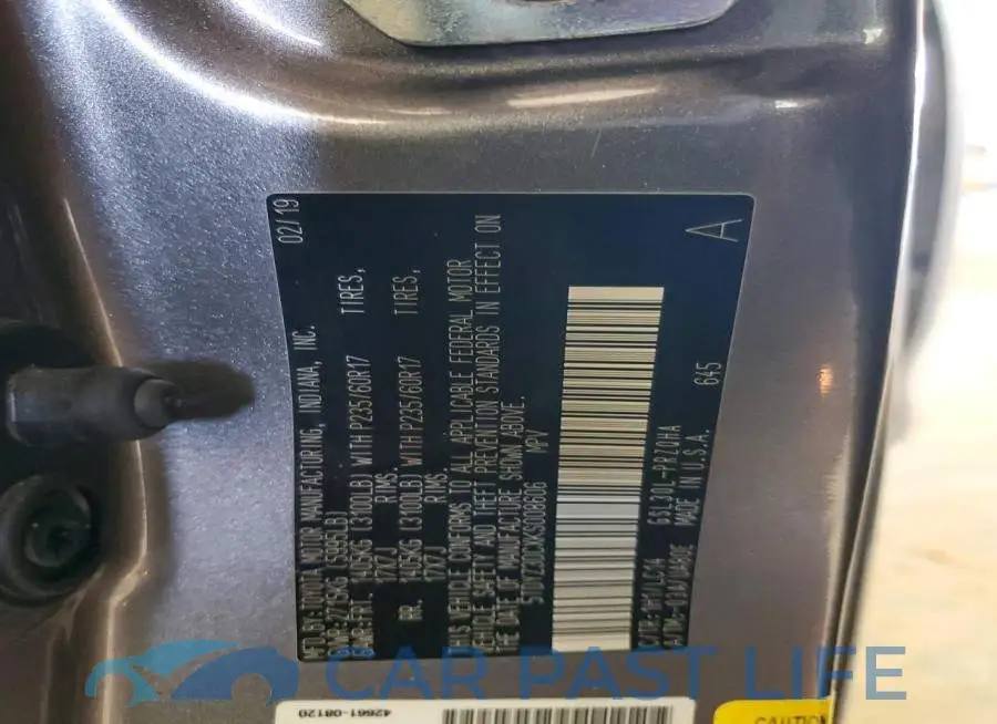 5TDYZ3DCXKS008606# 13
