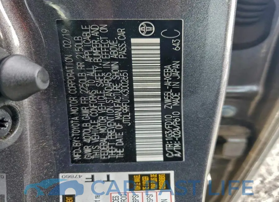 JTDL9RFU1K3002651# 12