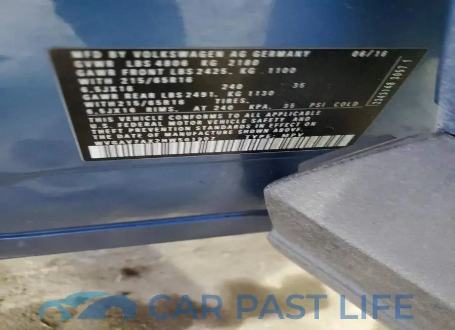 WVGAV7AX2HW501907# 12