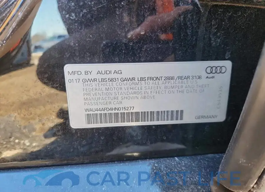WAU44AFD4HN015277# 12