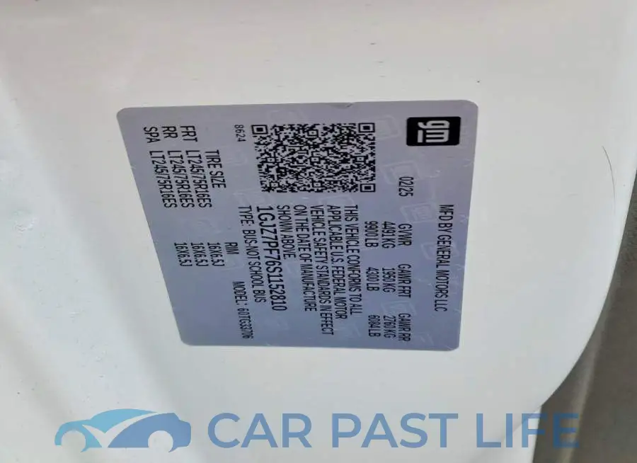 1GJZ7PF76S1152810# 14
