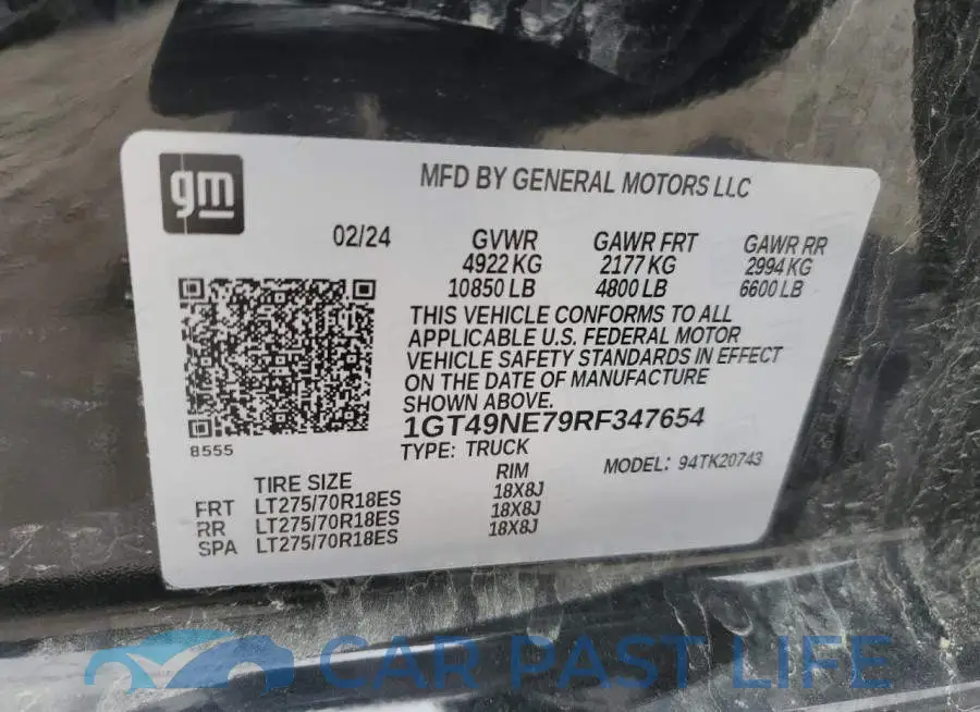 1GT49NE79RF347654# 13