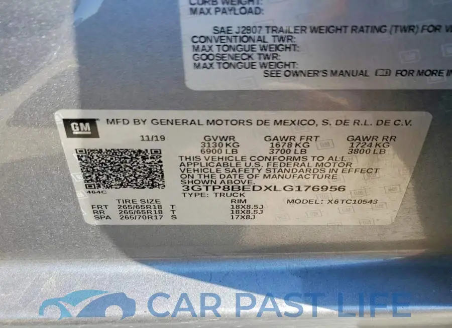 3GTP8BEDXLG176956# 12