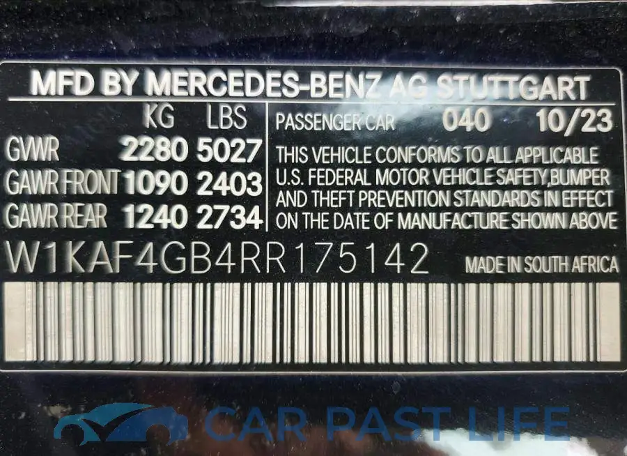 W1KAF4GB4RR175142# 12