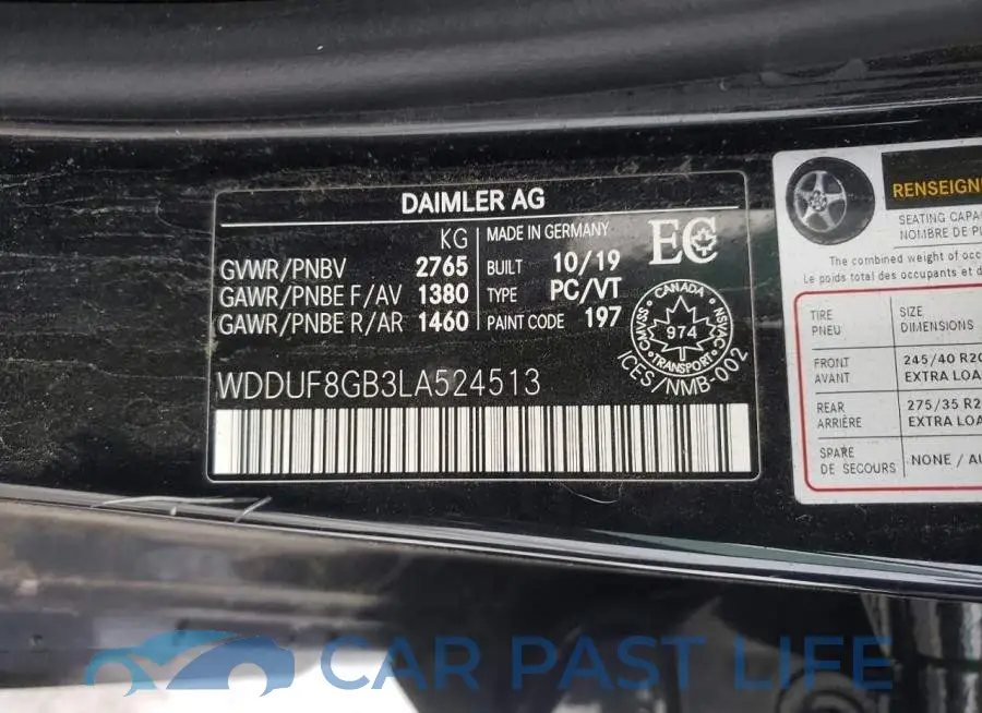 WDDUF8GB3LA524513# 13