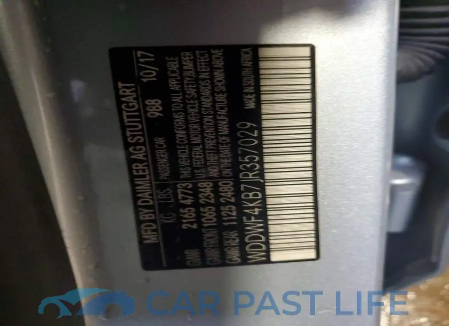 WDDWF4KB7JR357029# 12