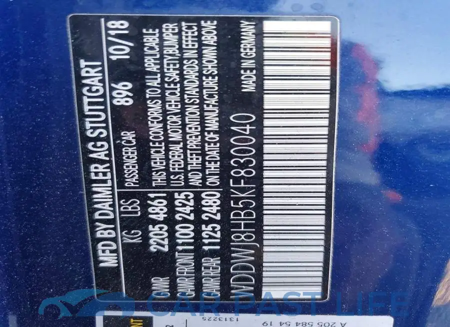 WDDWJ8HB5KF830040# 12
