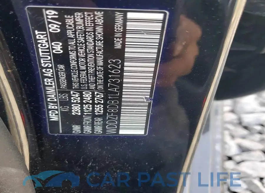 WDDZF8DB1LA731623# 12