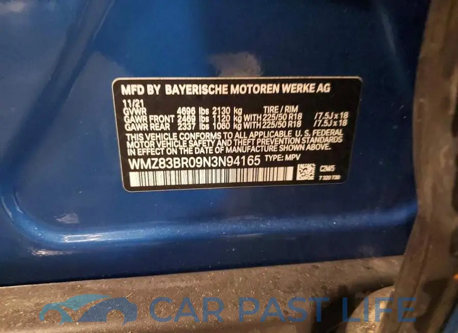 WMZ83BR09N3N94165# 12