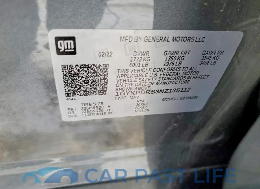 1GYKPDRS8NZ135112# 13