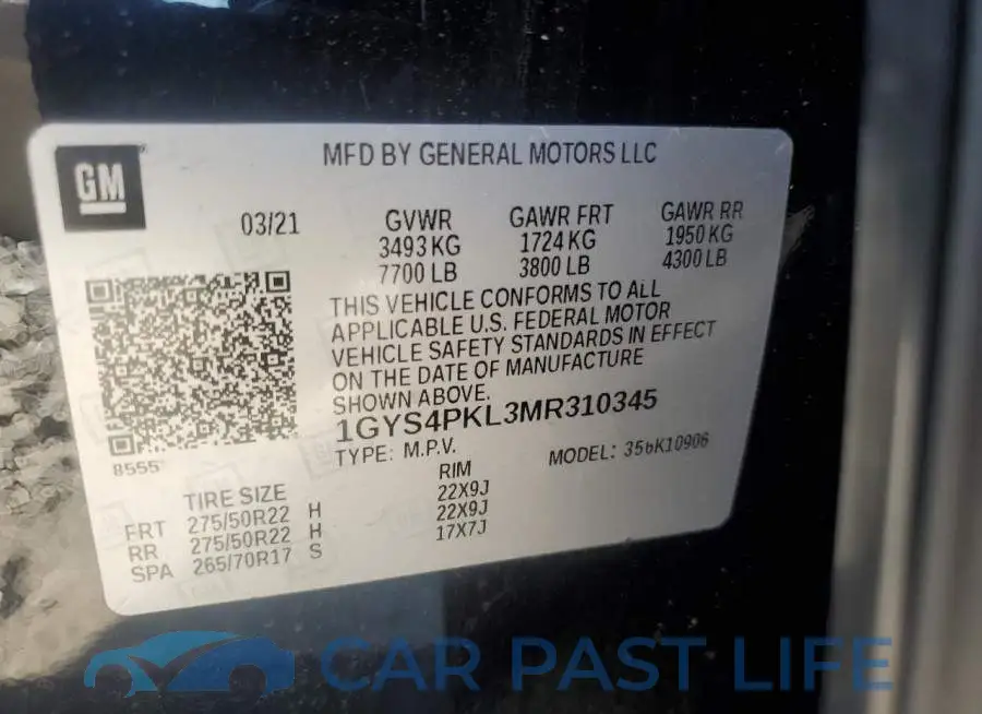 1GYS4PKL3MR310345# 13