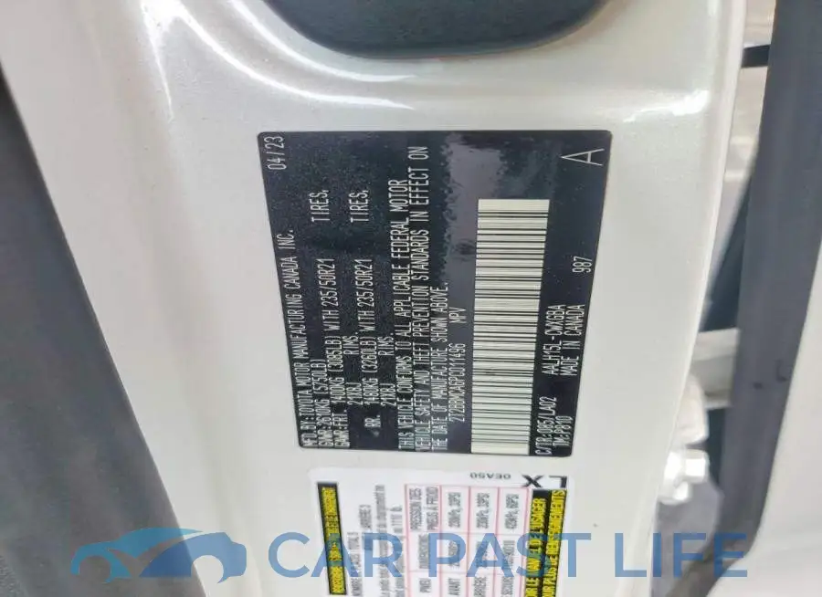 2T2BBMCA6PC011496# 13